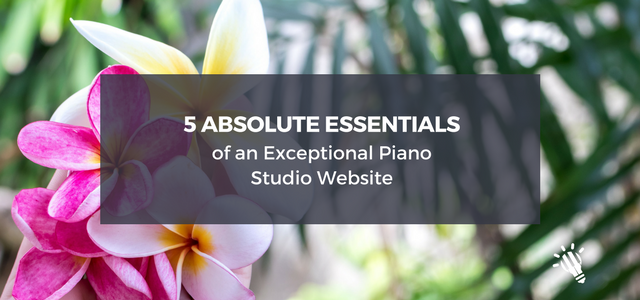 piano studio essentials