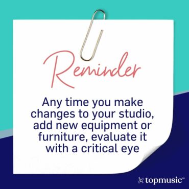 reminder any time you make changes to your studio evaluate it