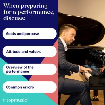 things to discuss when preparing for a performance