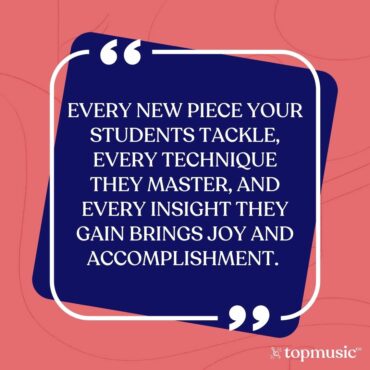 every new piece your student tackles bring joy and accomplishment